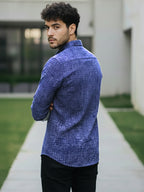 TerraDesi Charcoal Crosshatch Artisan Cotton Shirt