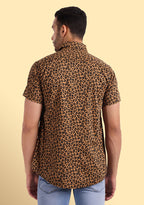 TerraDesi Wild Tan Leopard Print Shirt – Bold Statement Casual Wear