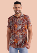 TerraDesi Heritage Patchwork Paisley Viscose Rayon Shirt
