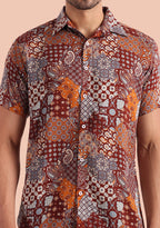 TerraDesi Heritage Patchwork Paisley Viscose Rayon Shirt