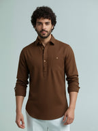 TerraDesi Modern Cotton Kurta for Men – Casual Ethnic Essential (SE86)