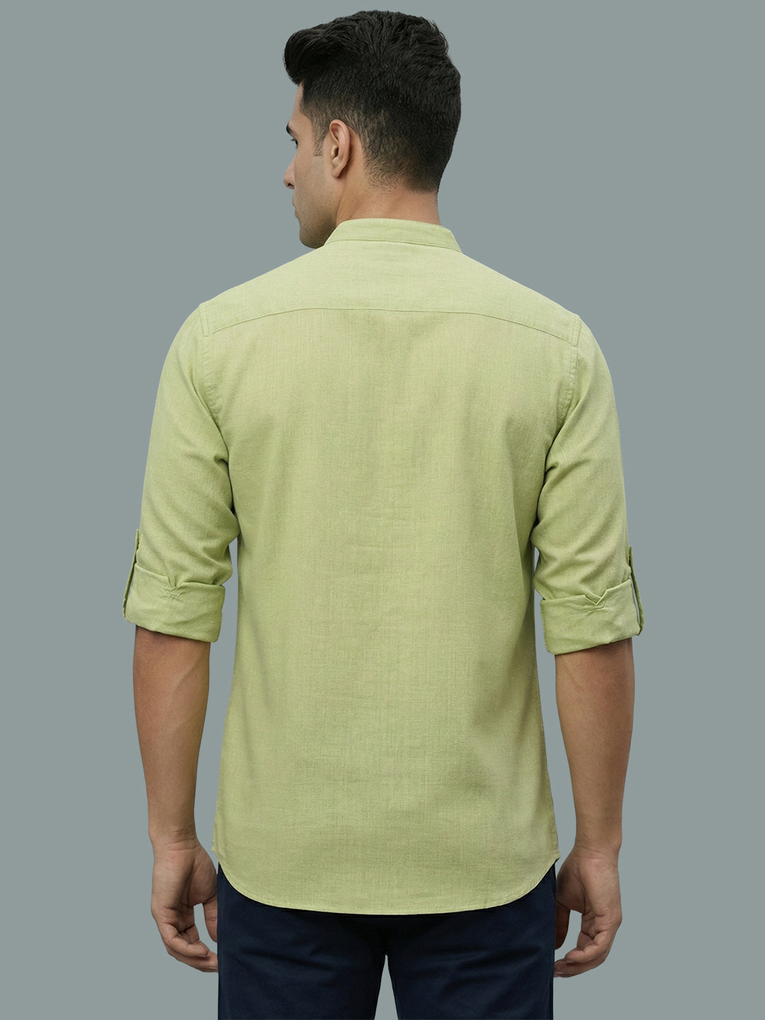 TerraDesi Men's Casual Regular Fit Full Sleeve Pocket Contrast Kurta (SE119)