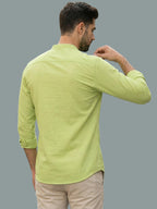 TerraDesi Men's Regular Fit Cotton Mandarin Collar Kurta (SE120)