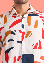 TerraDesi Abstract Horizon Multicolour Viscose Co-Ord Set