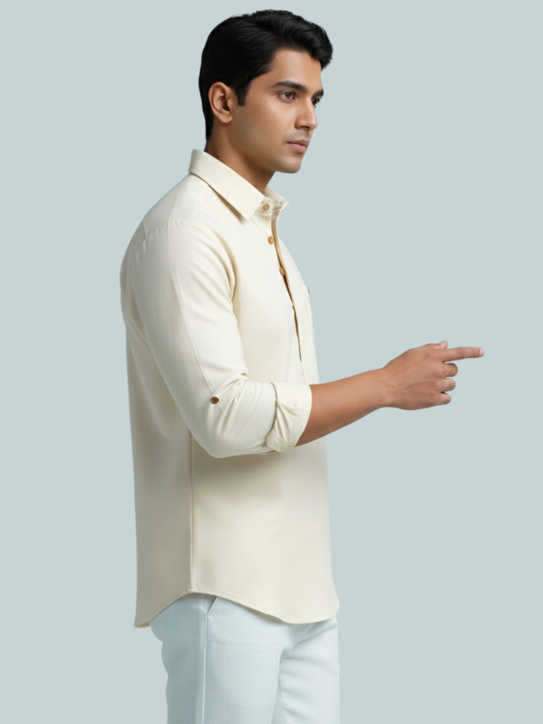 TerraDesi Breathable Cotton Short Kurta – Timeless Men's Style (SE83)