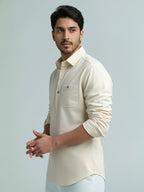 TerraDesi Men's Premium Cotton Short Kurta – Modern Ethnic Essential (SE82)