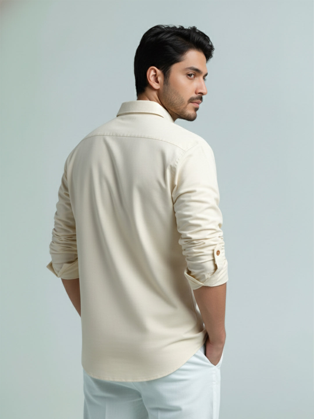 TerraDesi Men's Premium Cotton Short Kurta – Modern Ethnic Essential (SE82)