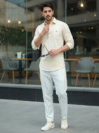TerraDesi Men's Premium Cotton Short Kurta – Modern Ethnic Essential (SE82)