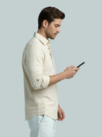 TerraDesi Men's Solid Cotton Short Kurta – Smart Everyday Style (SE88)