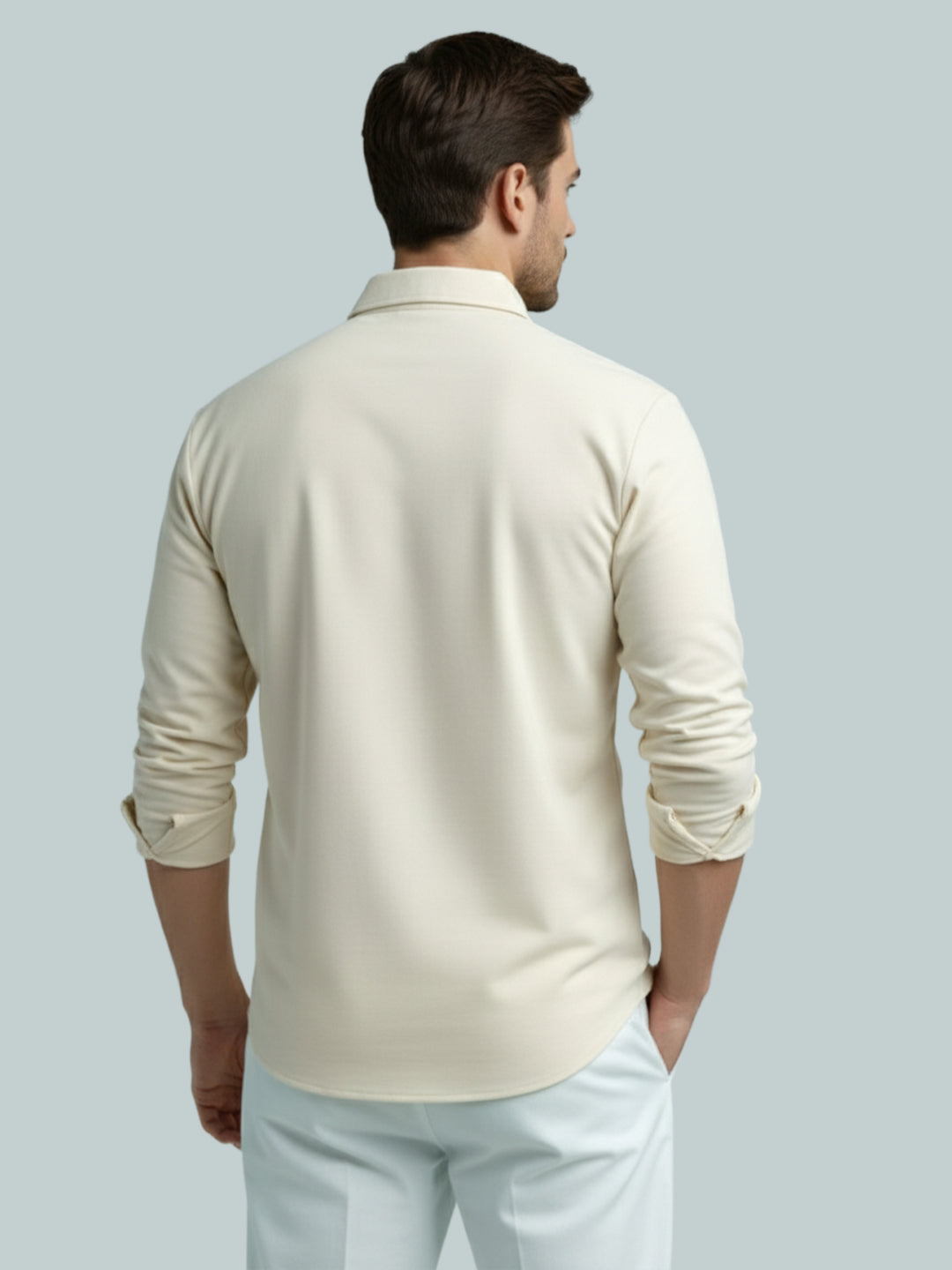 TerraDesi Men's Solid Cotton Short Kurta – Smart Everyday Style (SE88)