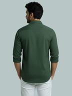 TerraDesi Men's Solid Cotton Short Kurta | Casual Full Sleeve Regular Fit (SE89)