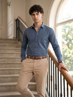 TerraDesi Urban Crest Printed Cotton Shirt for Men