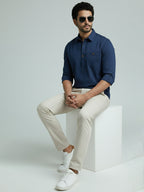 TerraDesi Men's Solid Cotton Short Kurta | Casual Full Sleeve Regular Fit (SE89)