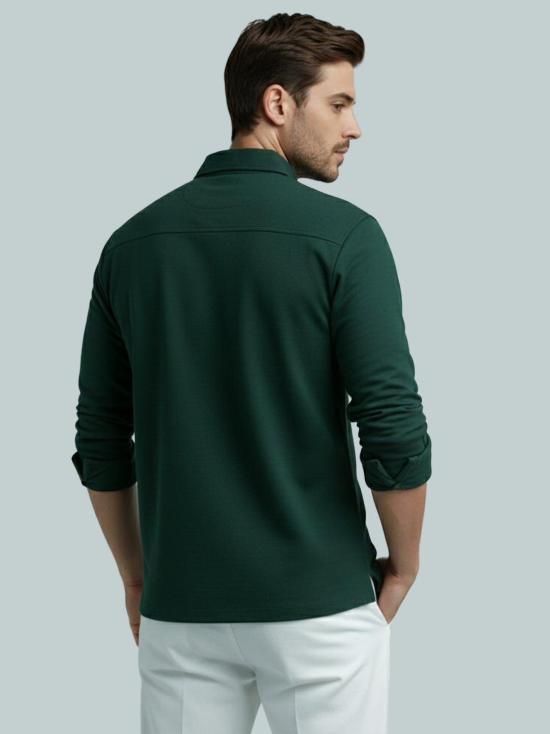 TerraDesi Men's Solid Cotton Short Kurta – Smart Everyday Style (SE88)