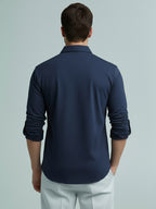 TerraDesi Onyx Midnight Solid Cotton Short Kurta