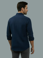TerraDesi Saffron Ember Solid Cotton Formal Shirt