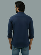 TerraDesi Citrine Glow Solid Cotton Blend Formal Shirt
