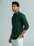 TerraDesi Men's Premium Cotton Short Kurta – Modern Ethnic Essential (SE82)