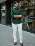 TerraDesi Men's Premium Cotton Short Kurta – Modern Ethnic Essential (SE82)