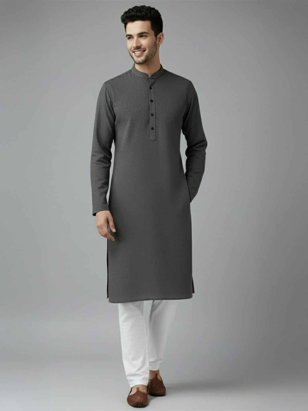 TerraDesi Midnight Classic Cotton Kurta Pajama Set