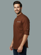 TerraDesi Men's Regular Fit Cotton Mandarin Collar Kurta (SE120)