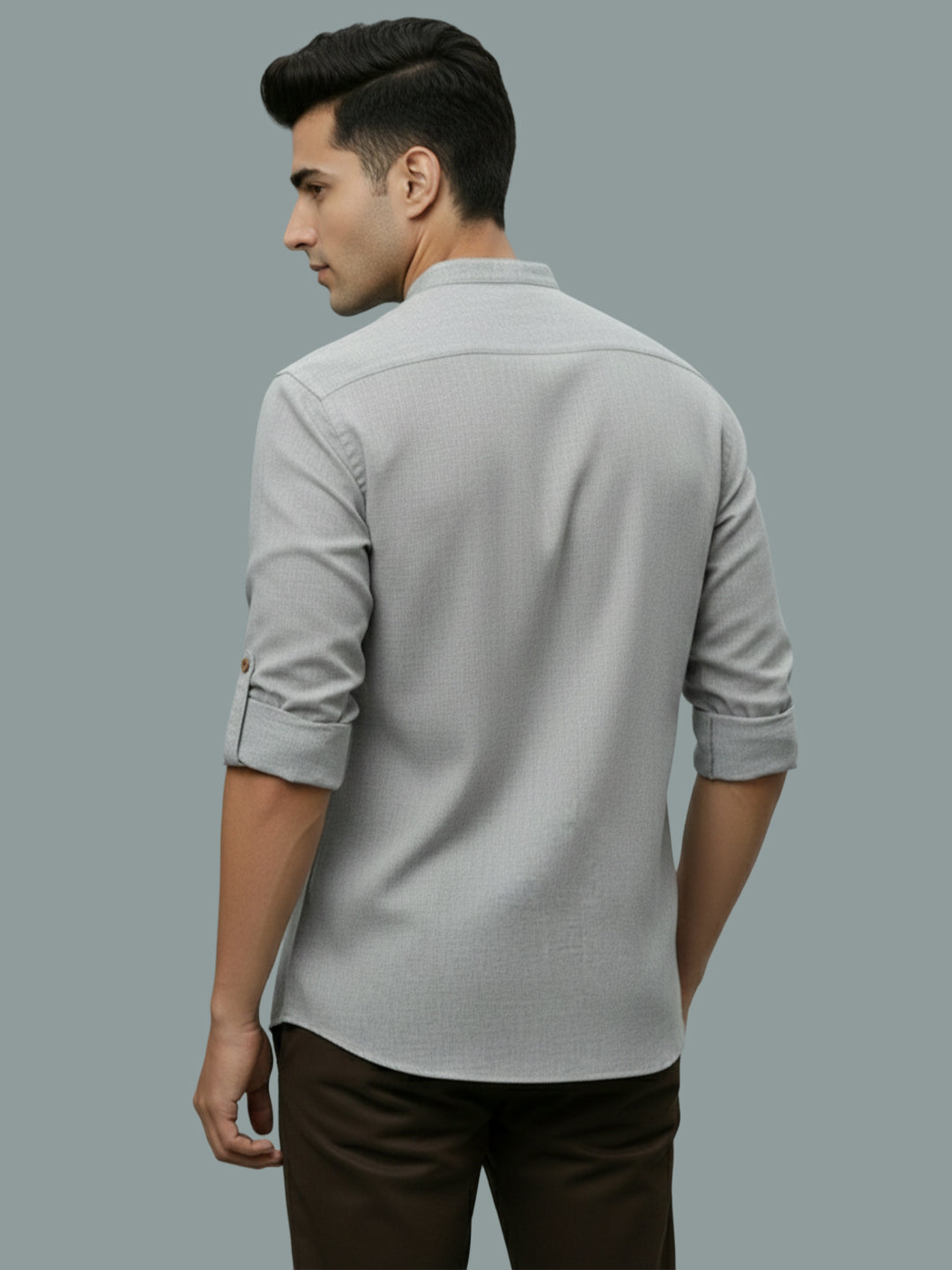 TerraDesi Men's Casual Regular Fit Full Sleeve Pocket Contrast Kurta (SE119)