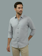 TerraDesi Saffron Ember Solid Cotton Formal Shirt