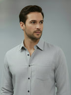 TerraDesi Saffron Ember Solid Cotton Formal Shirt