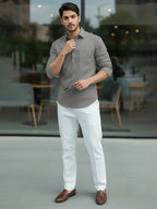 TerraDesi Men's Premium Cotton Short Kurta – Modern Ethnic Essential (SE82)