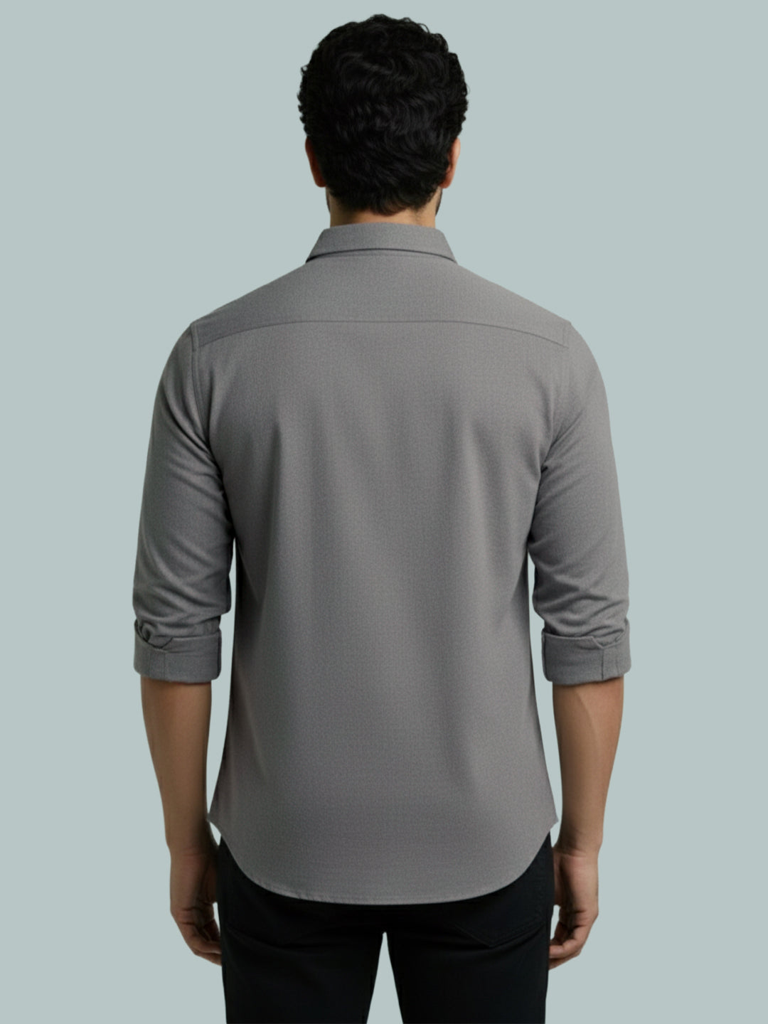TerraDesi Men's Solid Cotton Short Kurta | Casual Full Sleeve Regular Fit (SE89)