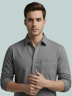 TerraDesi Onyx Midnight Solid Cotton Short Kurta