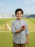 TerraDesi Junior Alabaster Grace Solid Mandarin Shirt
