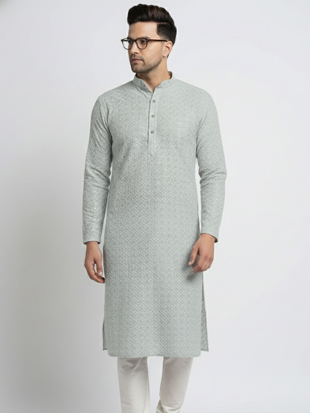 NoirVansh Luxe Sequin Kurta | TerraDesi Black Festive Statement Kurta