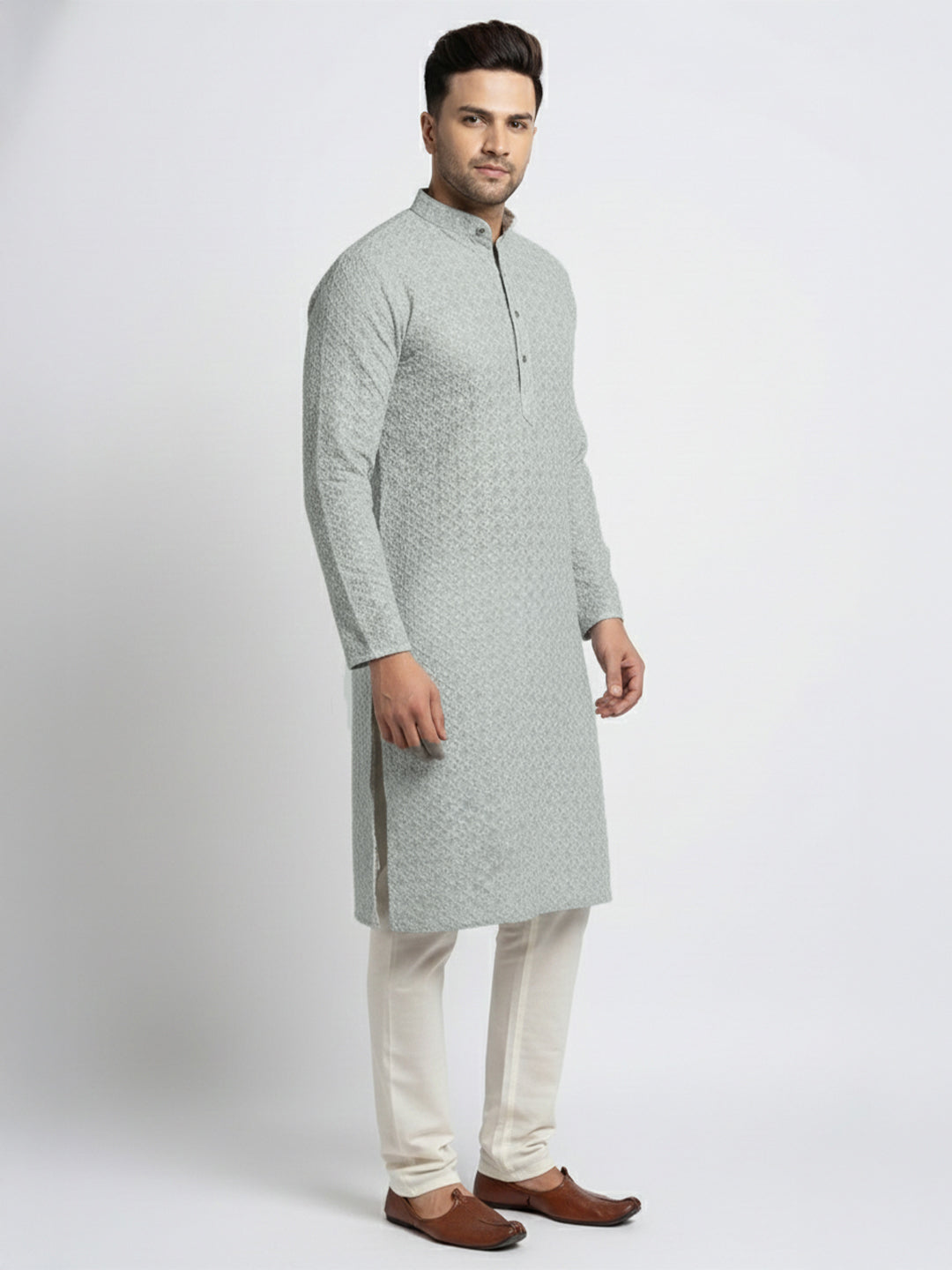 NoirVansh Luxe Sequin Kurta | TerraDesi Black Festive Statement Kurta