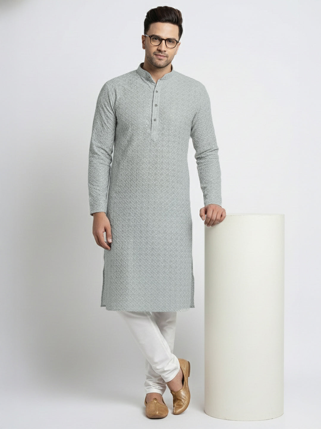NoirVansh Luxe Sequin Kurta | TerraDesi Black Festive Statement Kurta