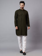 TerraDesi Regal Ruby Chikankari Sequined Triangle Embroidered Kurta Pajama Set