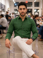 TerraDesi Urban Crest Printed Cotton Shirt for Men