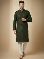 NoirVansh Luxe Sequin Kurta | TerraDesi Black Festive Statement Kurta