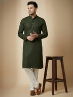 NoirVansh Luxe Sequin Kurta | TerraDesi Black Festive Statement Kurta