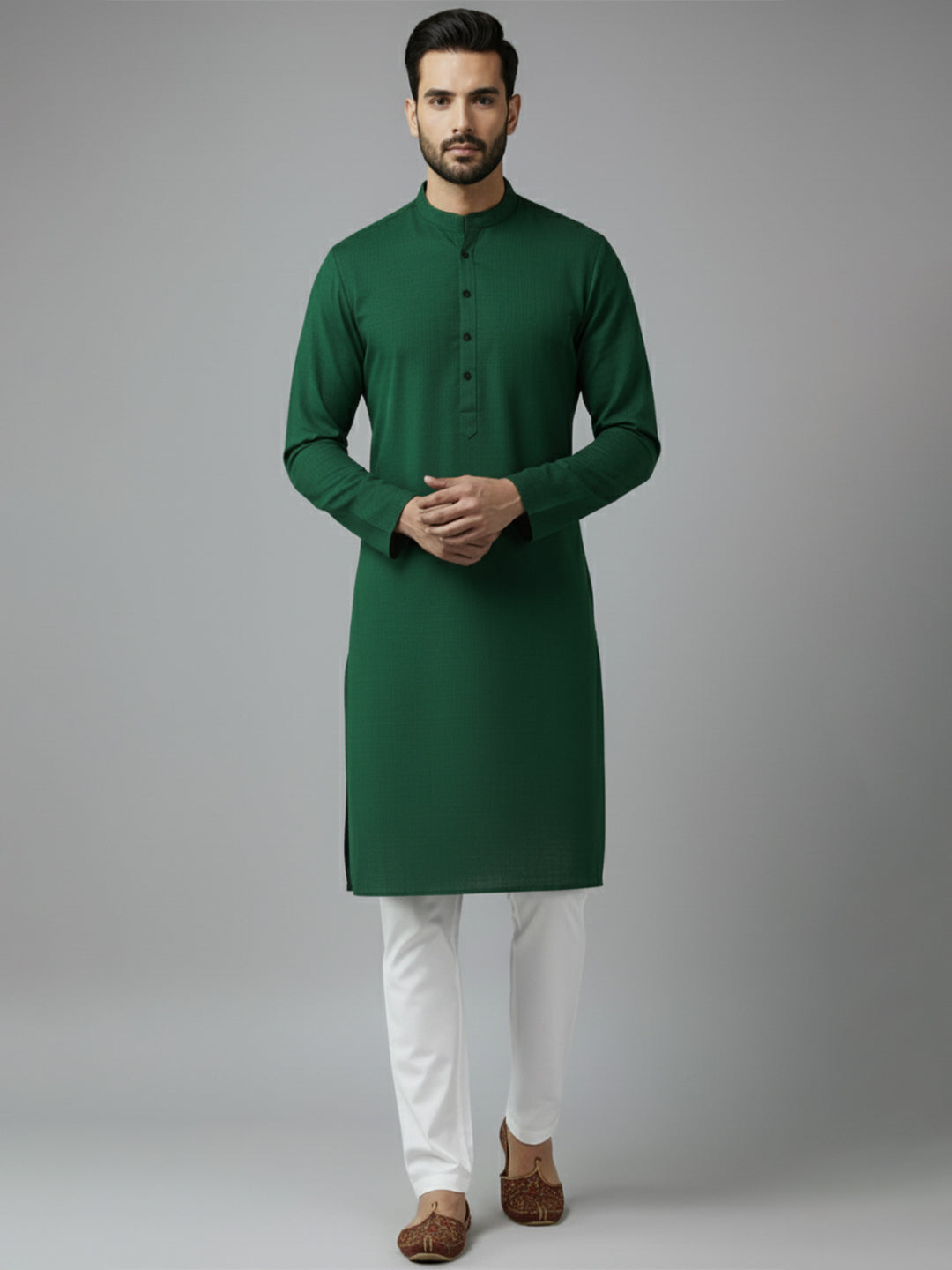 TerraDesi Midnight Classic Cotton Kurta Pajama Set