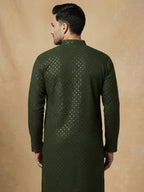 NoirVansh Luxe Sequin Kurta | TerraDesi Black Festive Statement Kurta