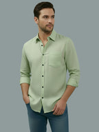 TerraDesi Saffron Ember Solid Cotton Formal Shirt