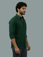 TerraDesi Ruby Regal Solid Cotton Blend Formal Shirt