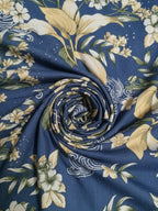 TerraDesi Indigo Riverbank Botanical Cotton Shirt