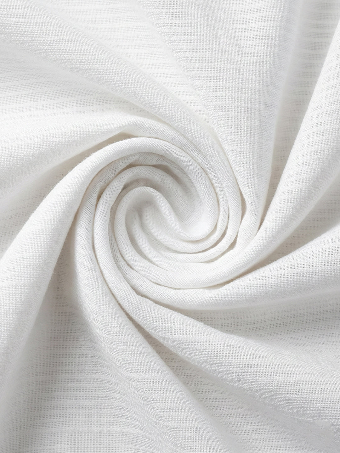 TerraDesi Arctic Loom Textured Cotton Short Kurta for Men | Modern Mandarin Collar Kurta