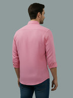 TerraDesi Saffron Ember Solid Cotton Formal Shirt