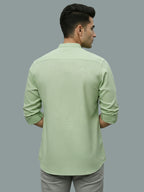 TerraDesi Men's Casual Regular Fit Full Sleeve Pocket Contrast Kurta (SE119)
