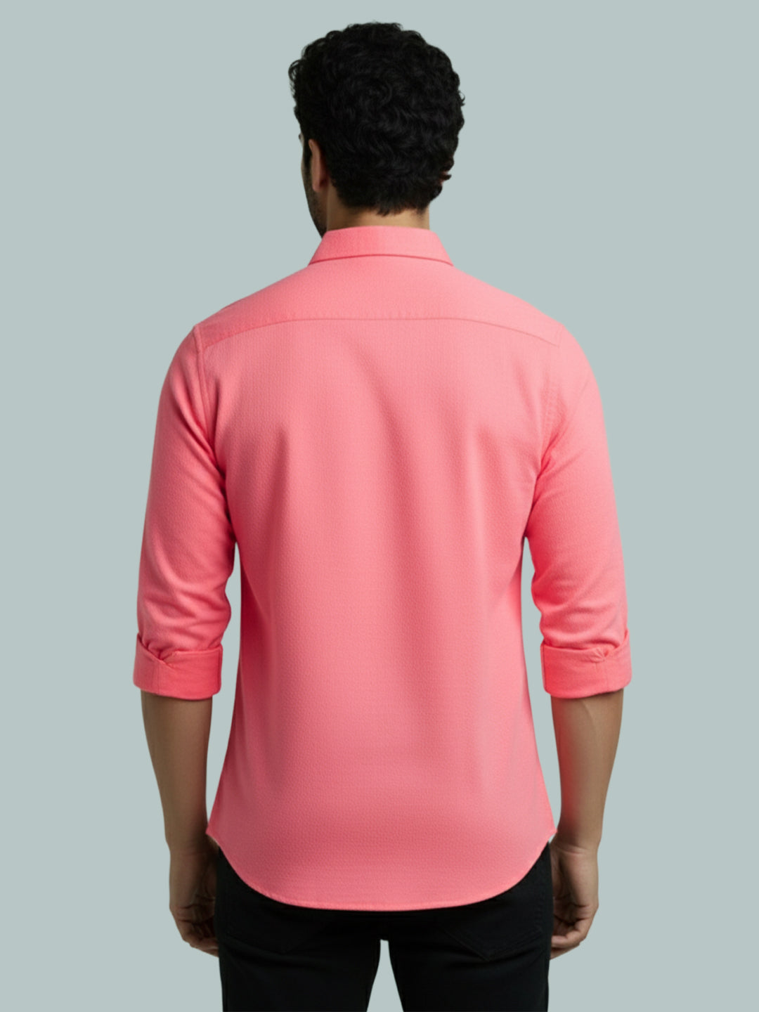 TerraDesi Men's Solid Cotton Short Kurta | Casual Full Sleeve Regular Fit (SE89)