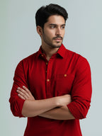 TerraDesi Modern Cotton Kurta for Men – Casual Ethnic Essential (SE86)