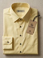TerraDesi SunAura Yellow Cotton Classic Shirt
